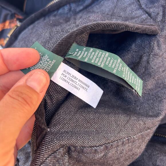 Vintage Ralph Lauren Reversible Denim Jean Equestrian Bridle Vest Large Horse - Picture 12 of 14